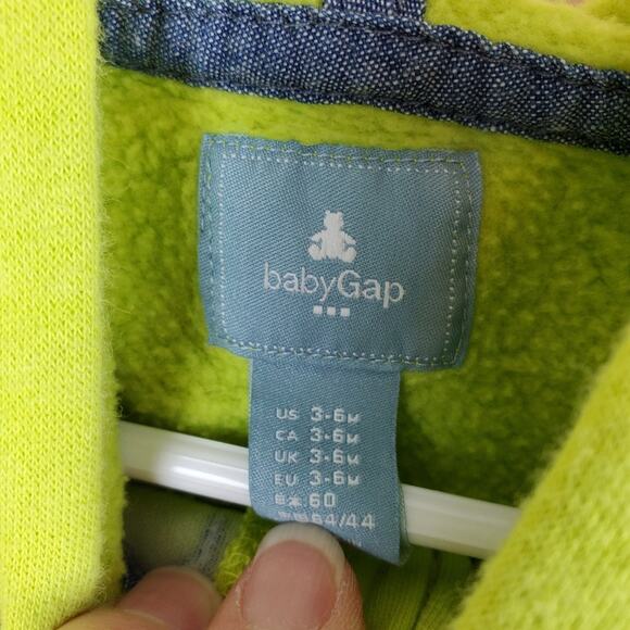 Gap Green Sweatshirt 3-6 Months - Picture 4 of 4